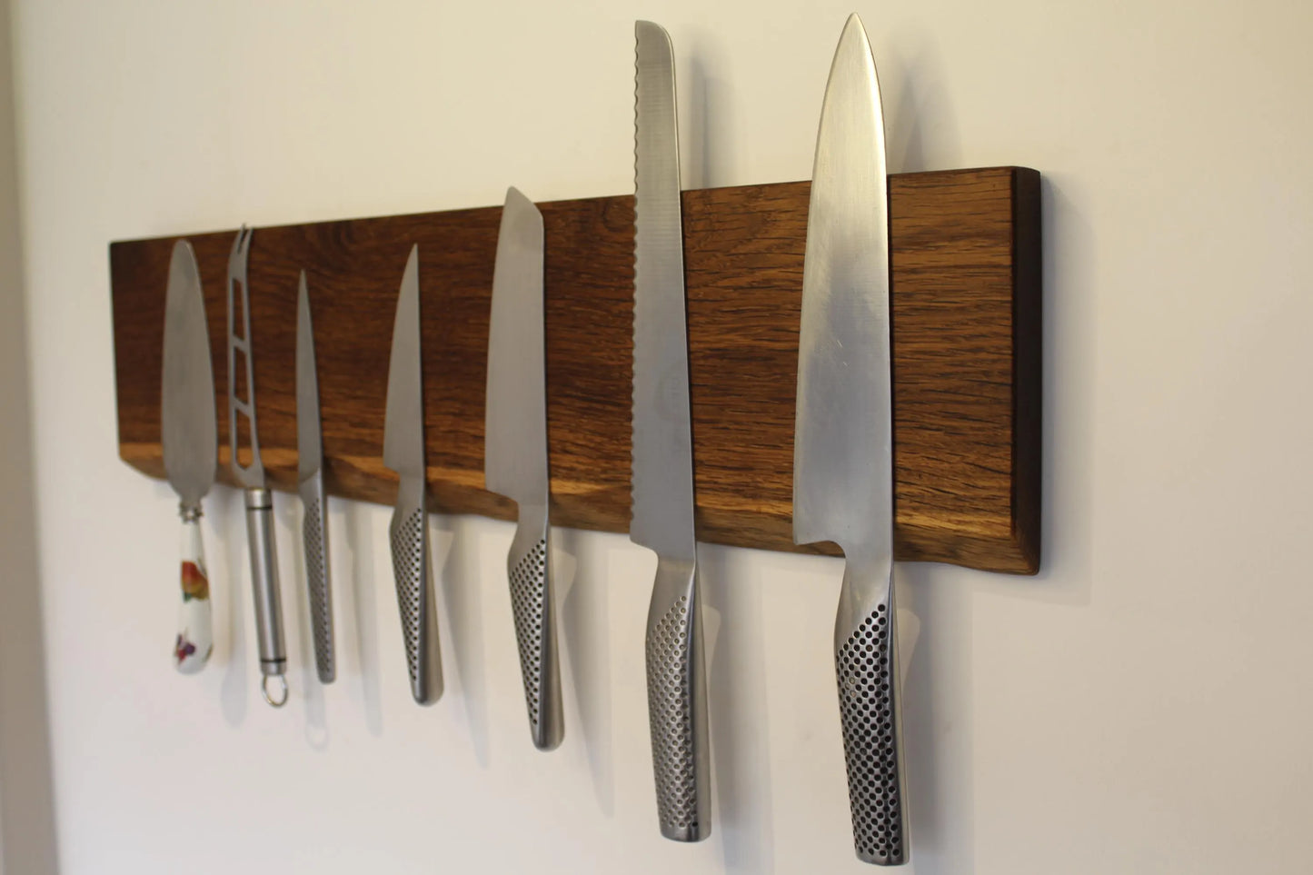 Oak Magnetic Knife Rack