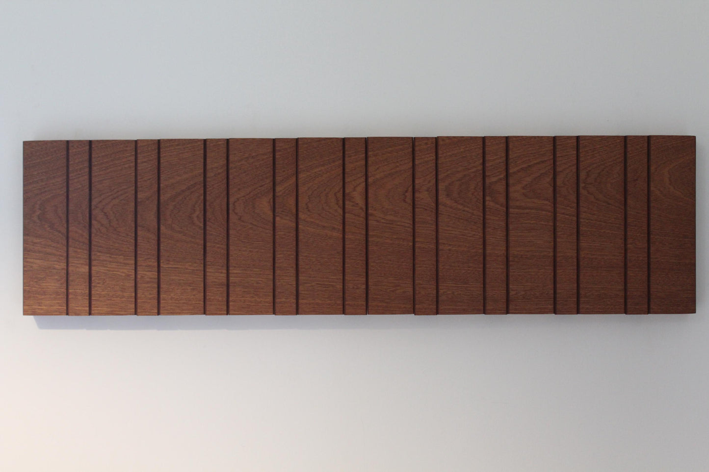 Oak and Sapele Flip-down Coat Rack