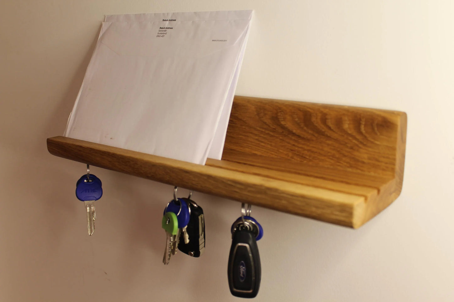 Oak Letter and Key holder