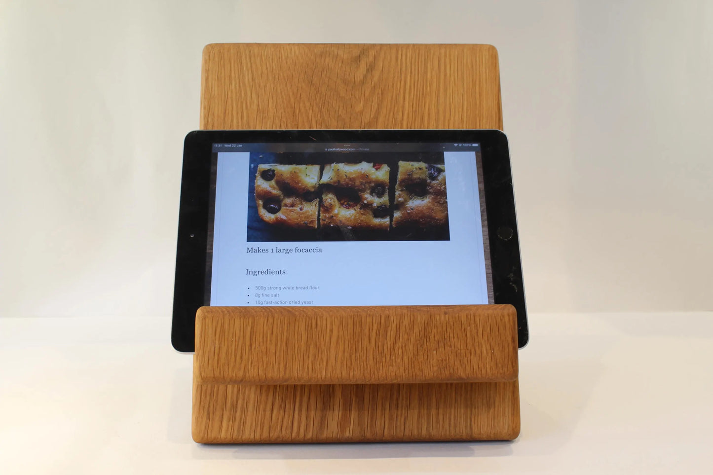 Oak Recipe book stand