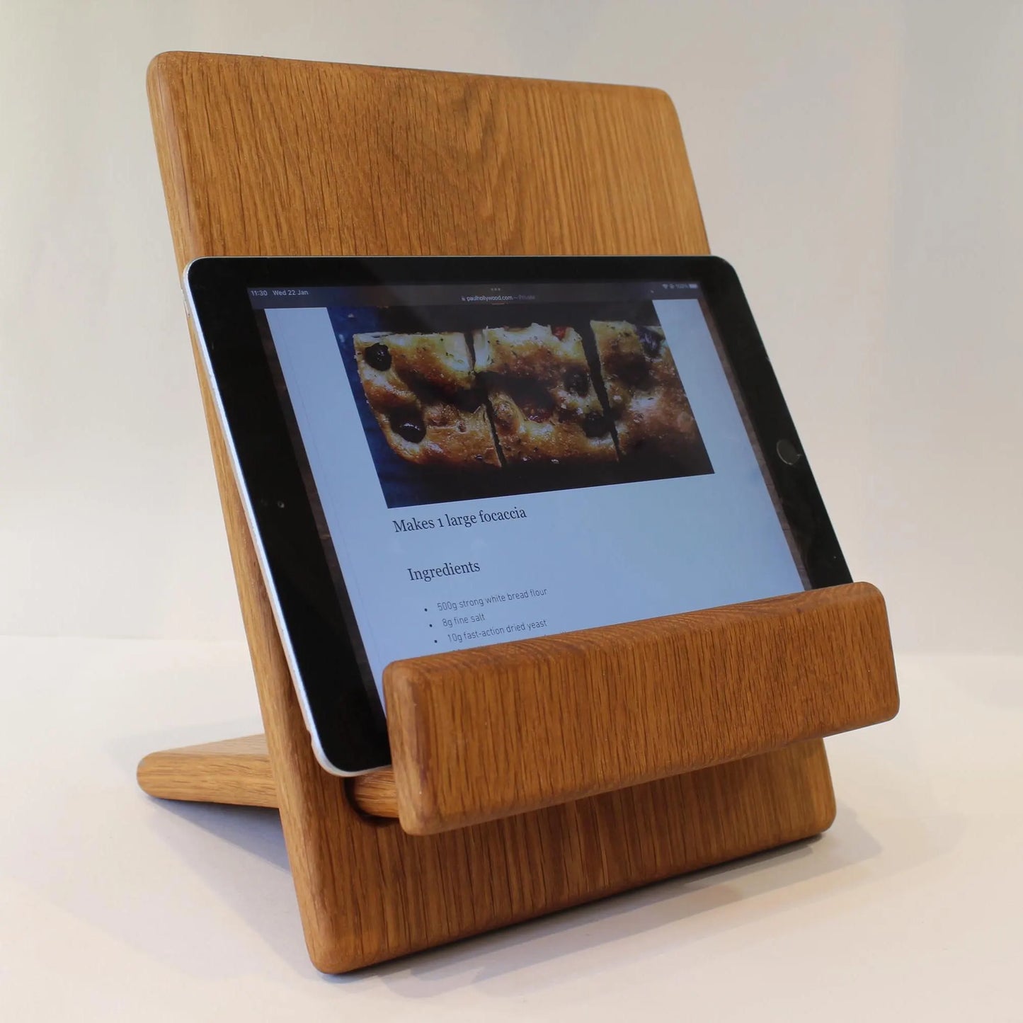 Oak Recipe book stand