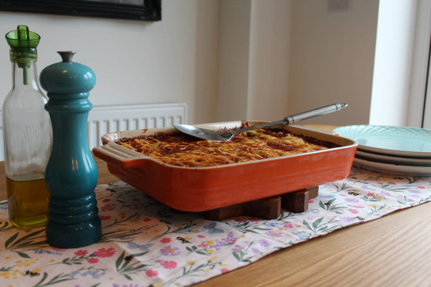 Handmade Oak and Sapele Trivet/Pot Stand