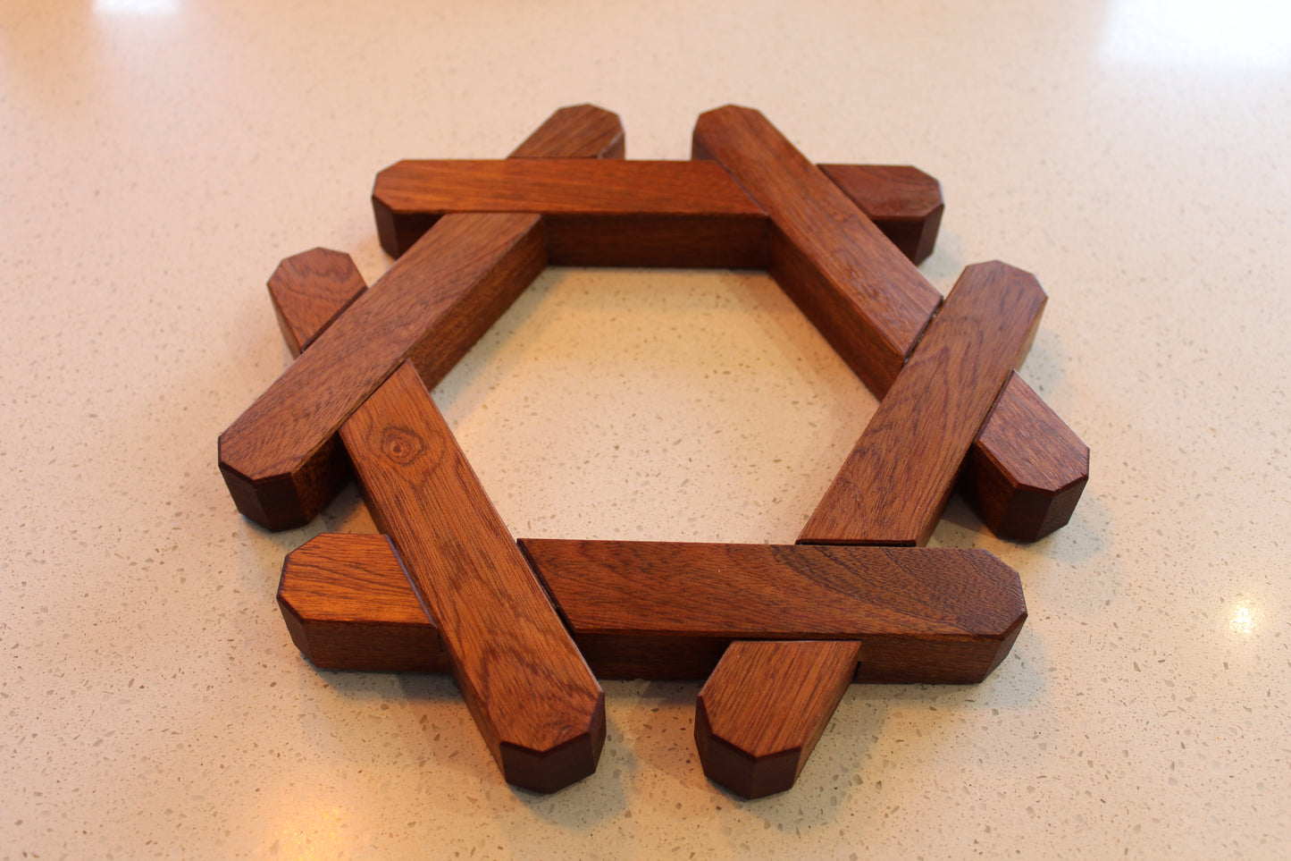 Handmade Oak and Sapele Trivet/Pot Stand
