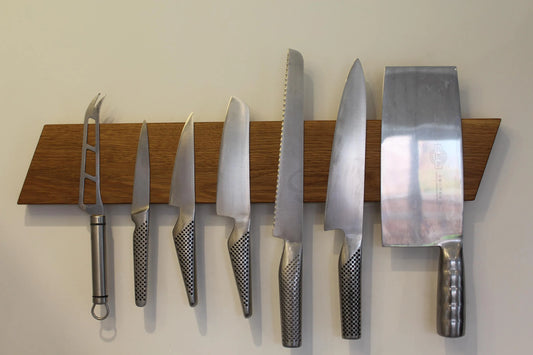 Oak Magnetic Knife Rack
